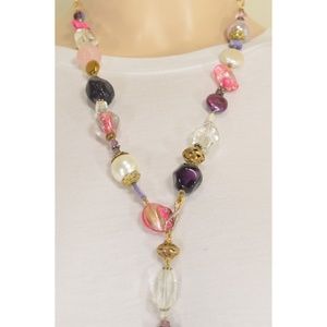 Necklace-artist-handmade-necklace-rose-quartz-ame